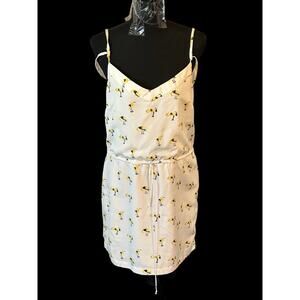 Womens Oat + Fawn Yellow Flamingo Dress Size Small